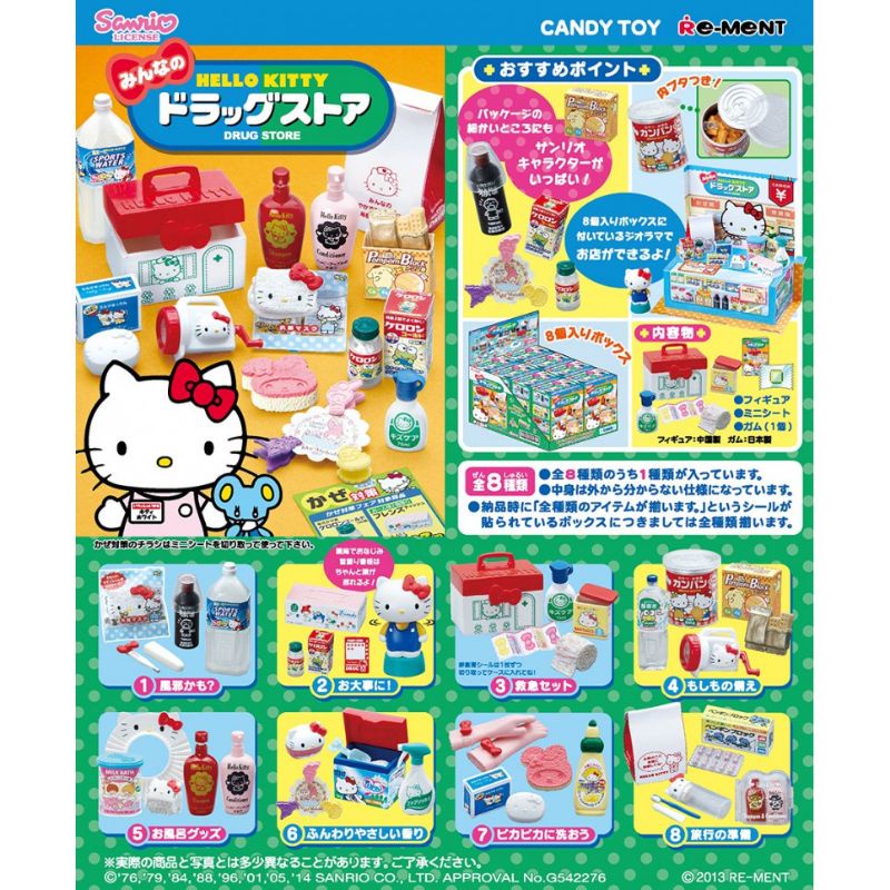 Re-MeNT 絕版食玩 盒玩 Hello kitty 藥局 藥妝店