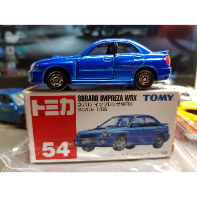 tomica no.54 Subaru impreza wrx 絕版品 模型車