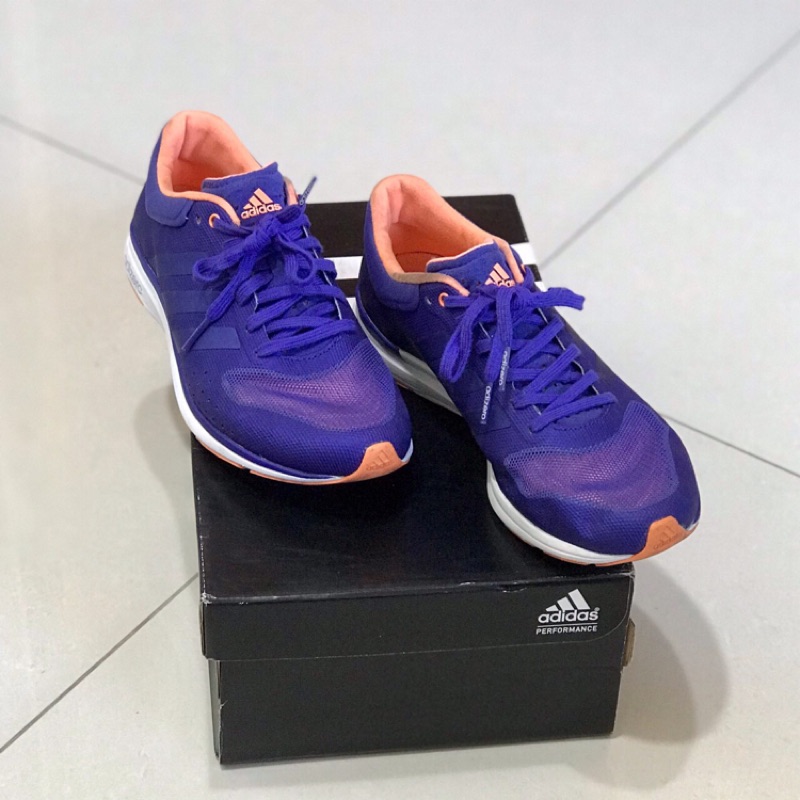 【降價】ADIDAS慢跑鞋 運動鞋 ADIZERO F50 RNR W B40416 輕量 透氣 女 藍紫色 23.5號