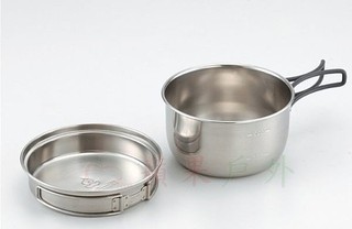 【文樑】ST-2011 不鏽鋼個人餐具 600cc 附收納袋 (個人鍋 不鏽鋼碗 煎盤 個人碗炊具)