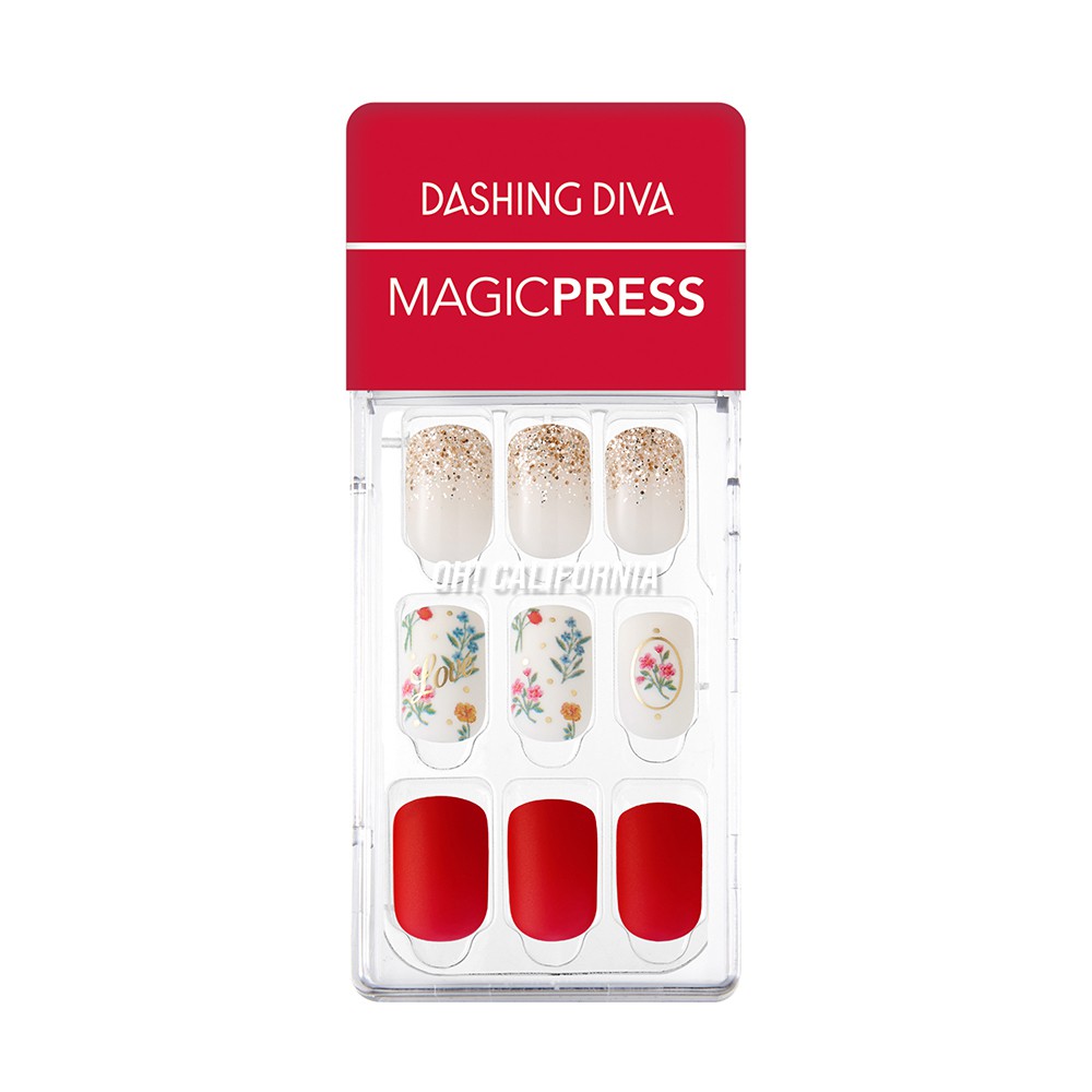 【DASHING DIVA】MAGICPRESS薄型美甲片_碎花瓷瓶 穿戴甲