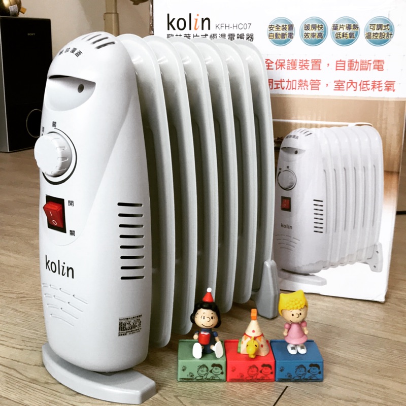 Kolin 歌林葉片式恆溫電暖器 KFH-HC07-二手