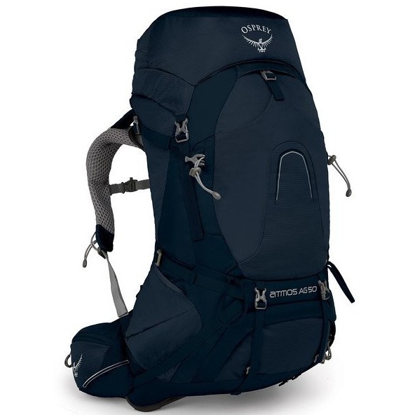 【Osprey】Atmos AG 50 男款 網架式登山包 團結藍