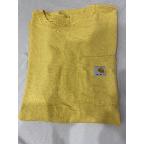 Carhartt K87 T-Shirt 重磅 工作口袋T 鵝黃