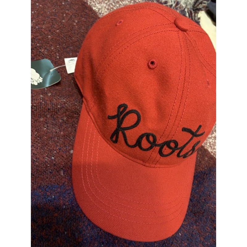 全新roots帽子紅色
