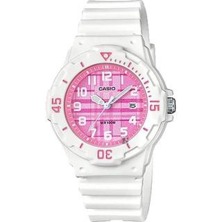 【CASIO】卡西歐 格紋 防水 女錶 LRW-200H-4C 臺灣卡西歐保固一年