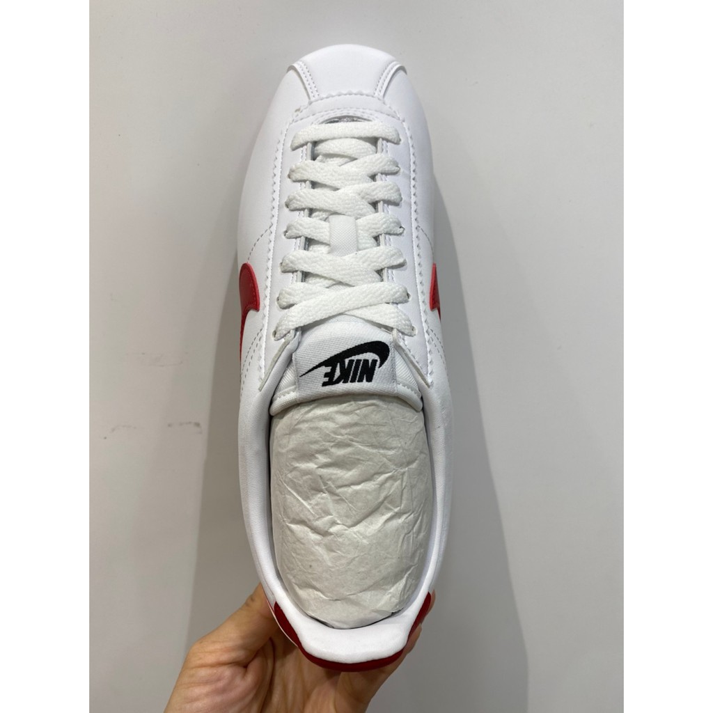 NIKE CLASSIC CORTEZ LEATHER 女 休閒鞋 阿甘 皮革 經典 白紅藍 807471-103