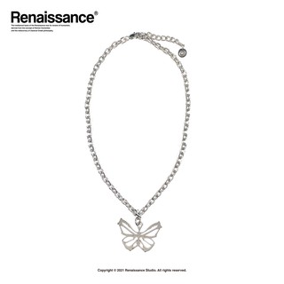 Renaissance Skull butterfly necklace 項鍊