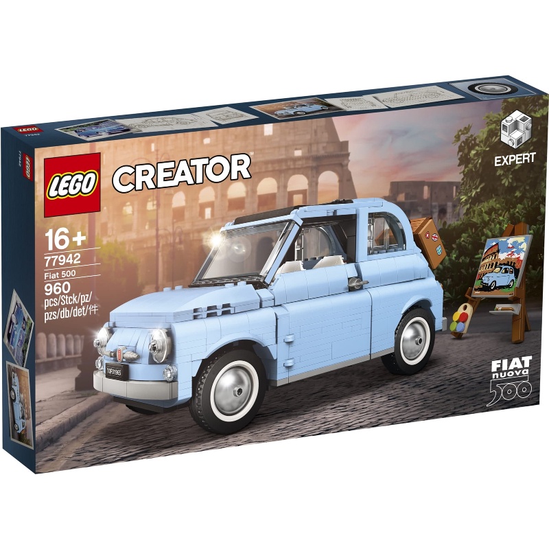 【亞當與麥斯】LEGO 77942 Fiat 500 {Bright Light Blue Edition}^