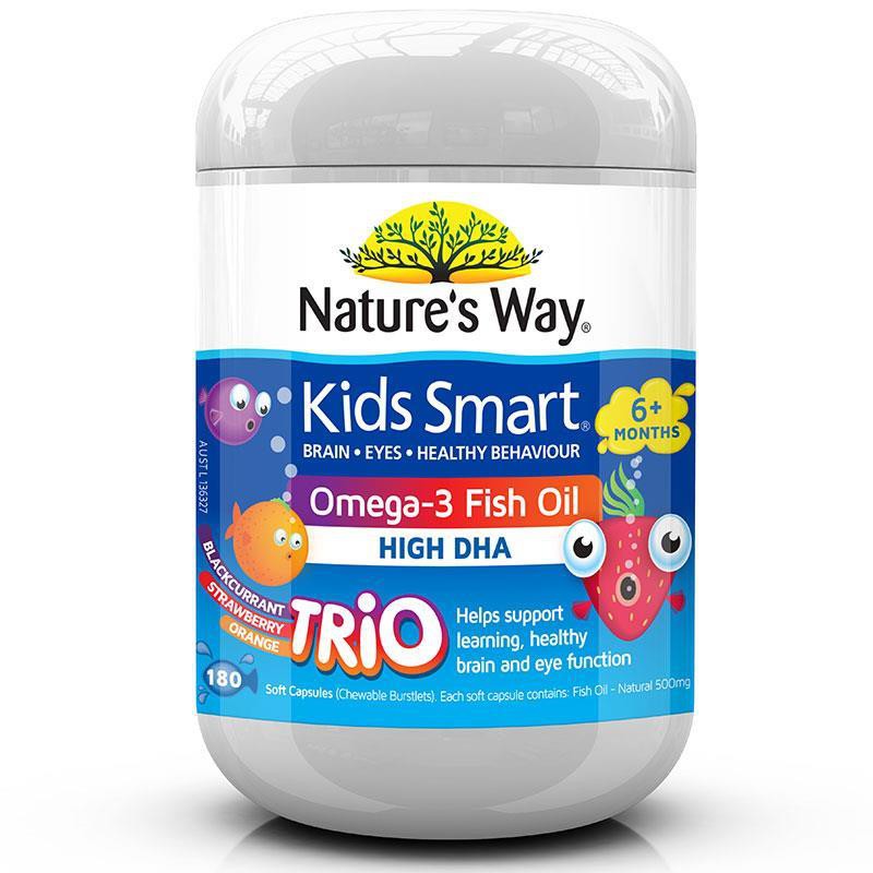 《小個兒代購》澳洲 Nature's way 兒童魚油超值三種口味綜合罐/180粒 新包裝