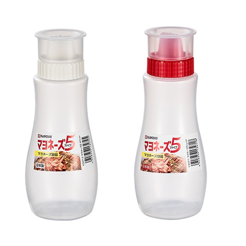 日本NAKAYA 五孔擠醬瓶 擠醬瓶 擠油瓶 沙拉醬瓶 透明罐 美乃滋瓶 擠壓瓶 醬料瓶