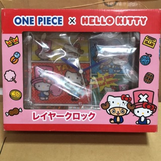 全新Hello Kitty航海王聯名掛鐘 Kitty喬巴鐘