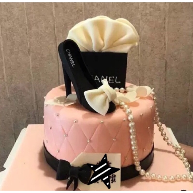 寇比造型蛋糕 Chanel 香奈兒 名牌包 造型蛋糕 生日蛋糕 蛋糕 高跟鞋