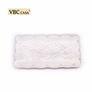 義大利 VBC casa │ 蕾絲系列 32 cm 三明治盤 / 米白色