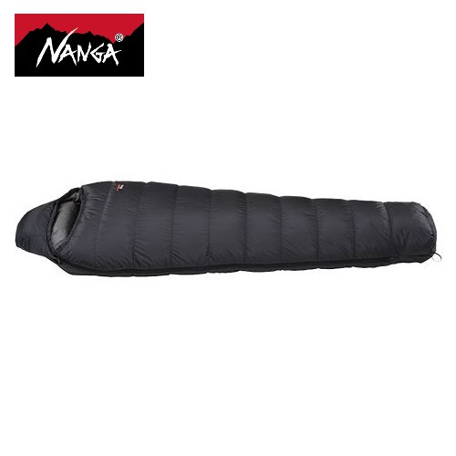 山溪 x NANGA - Aurora 450DX 全黑款 防潑水睡袋 冬季露營 登山 高海拔活動