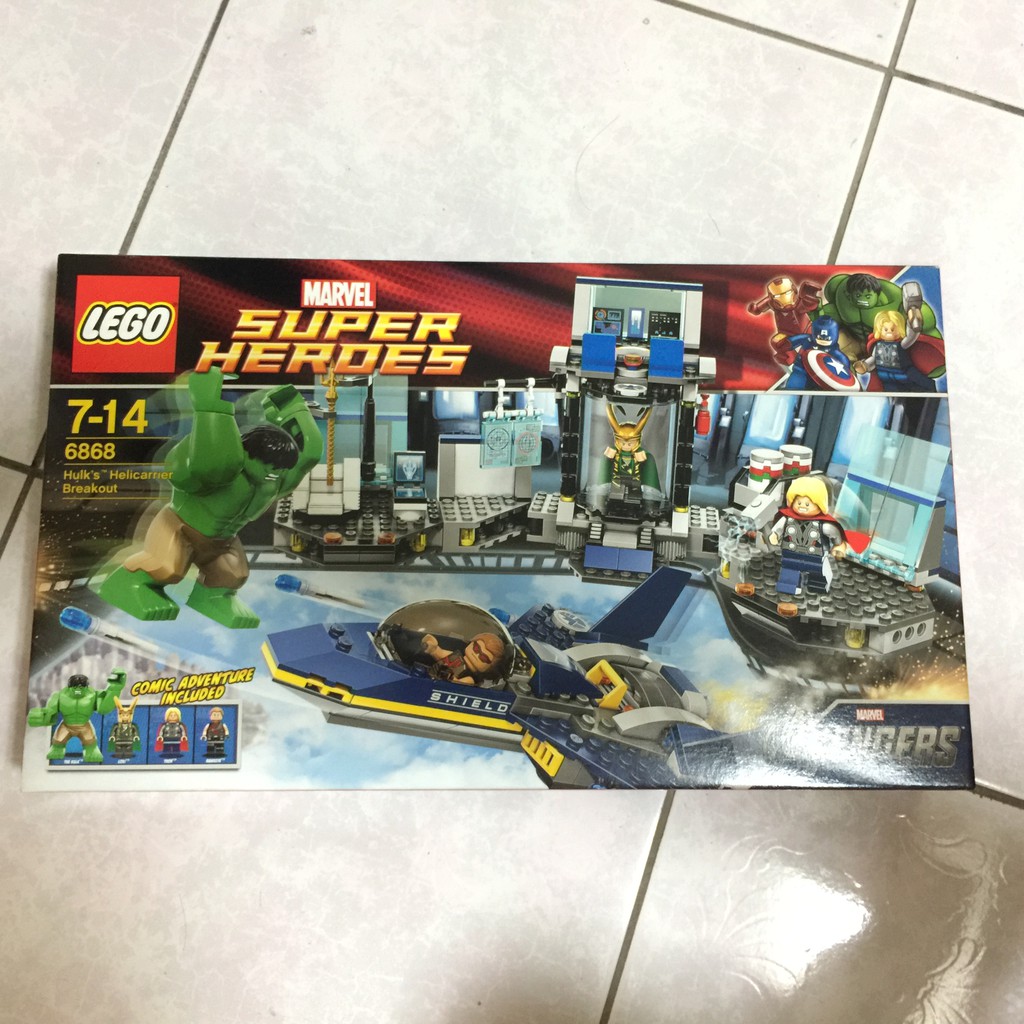 樂高 LEGO 6868 全新未拆 正版 浩克的空母突圍 鷹眼 洛基 雷神索爾 超級英雄 MARVEL 復仇者聯盟 神盾