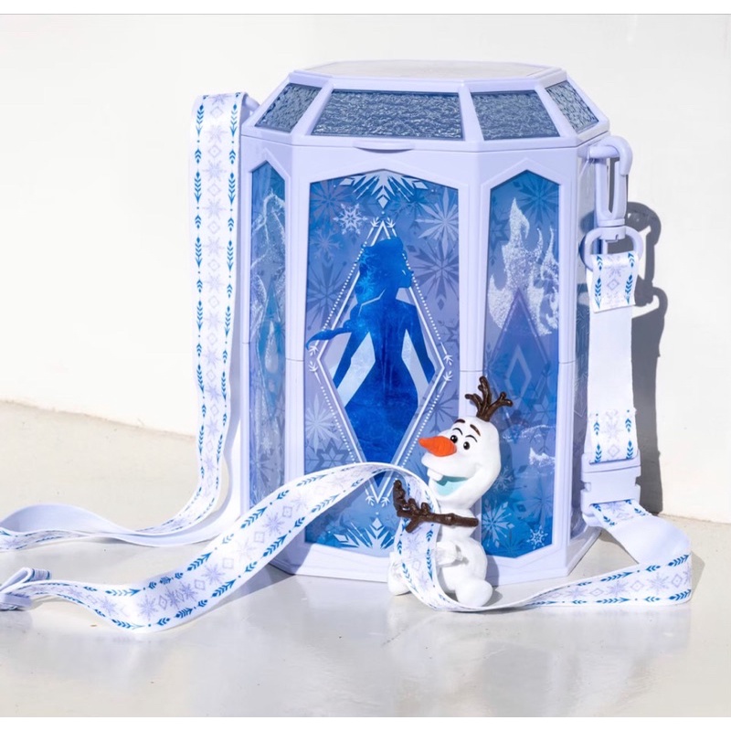 現貨🉑️刷卡-東京迪士尼限定 冰雪奇緣 Elsa 艾莎 爆米花桶 雪寶爆 米花桶 爆米花 會發光喔！［魔樂町JP日貨🎪］