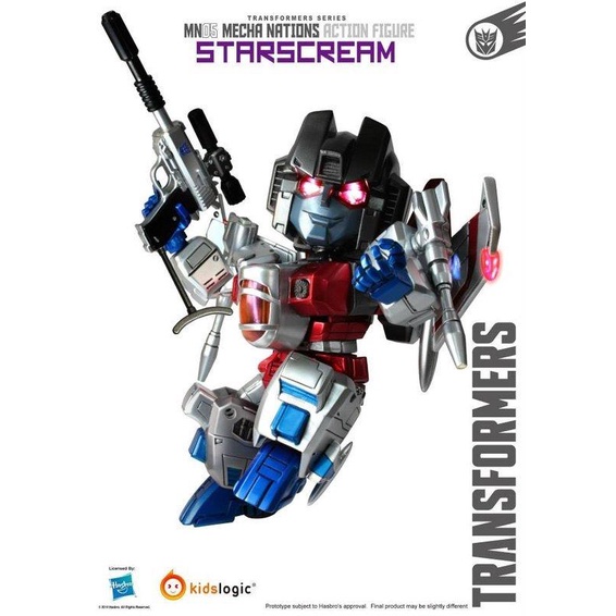 Kids Logic MN005 Q版 可動 變形金剛 TF STARSCREAM 天王星