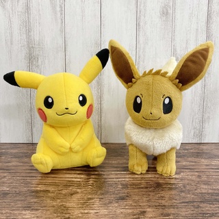 【日本中心限定】現貨 日版 皮卡丘 伊布 布偶 娃娃 寶可夢 玩偶 正版 三英貿易 母皮卡丘 母伊布 PP165 166