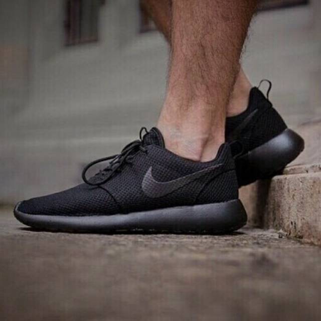 耐吉 耐克 Roshe Run Triple Black