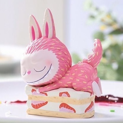 正版 Labubu 甜點 甜點系列 盒玩 泡泡瑪特 拉布布 甜點 設計師公仔 泡泡瑪特 POPMART 草莓脆餅 十週年