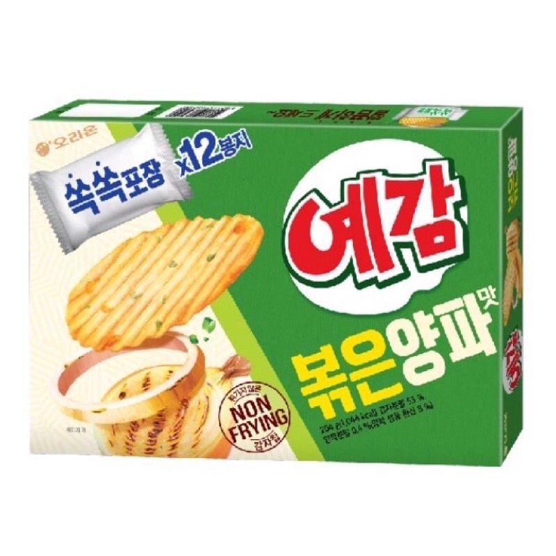韓國 ORION好麗友 預感香烤洋芋片 現貨 免運 洋蔥 204g/12入薯片 家庭號