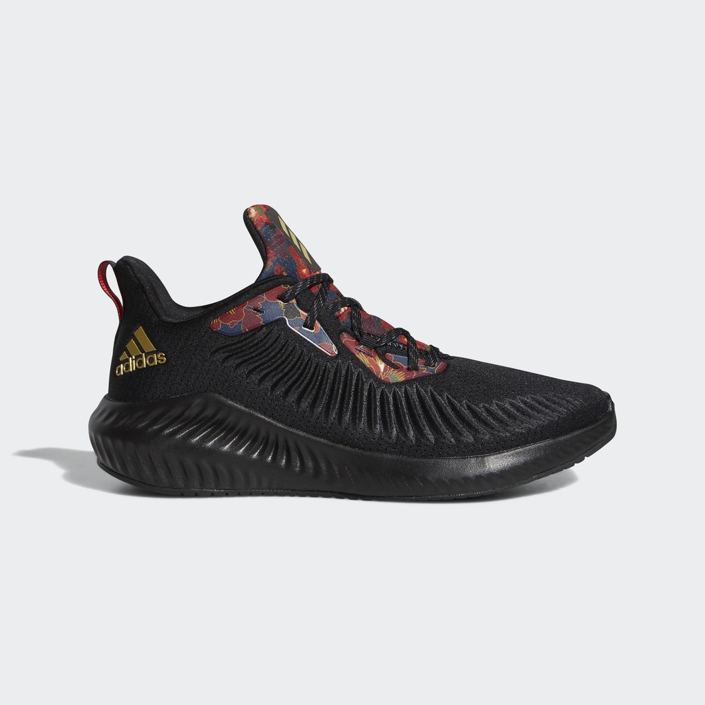 Adidas 男款黑X花色ALPHABOUNCE+ CNY 跑鞋-NO.fw4530