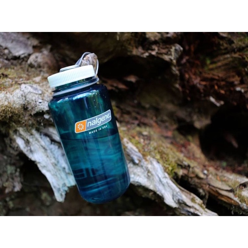 全新現貨 美國 Nalgene 寬嘴水壺 1000cc 登山健行水瓶/兒童水壺 戶外必備 超美鱒魚綠