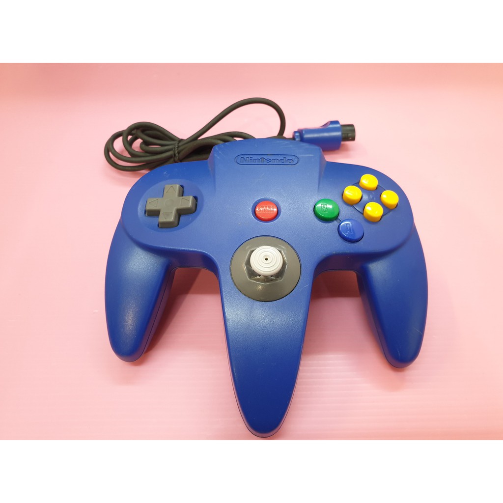 出清價! 稀有 藍 原廠 手把 網路最便宜 藍色 功能完好 任天堂 N64 2手 原廠 手柄 控制器