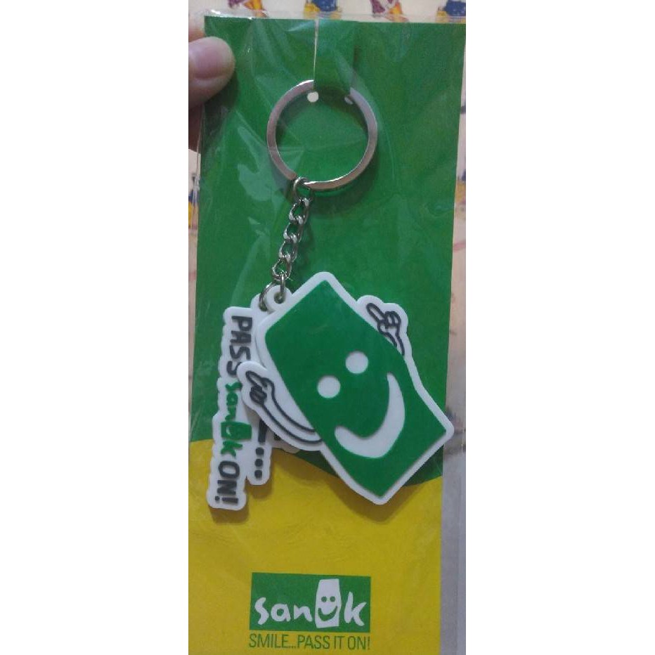 Sanuk 鑰匙圈 smile pass it on 將微笑傳遞下去 正能量 key ring 小禮物 好心情