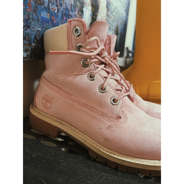 🇺🇸Timberland 淡粉麂皮短靴