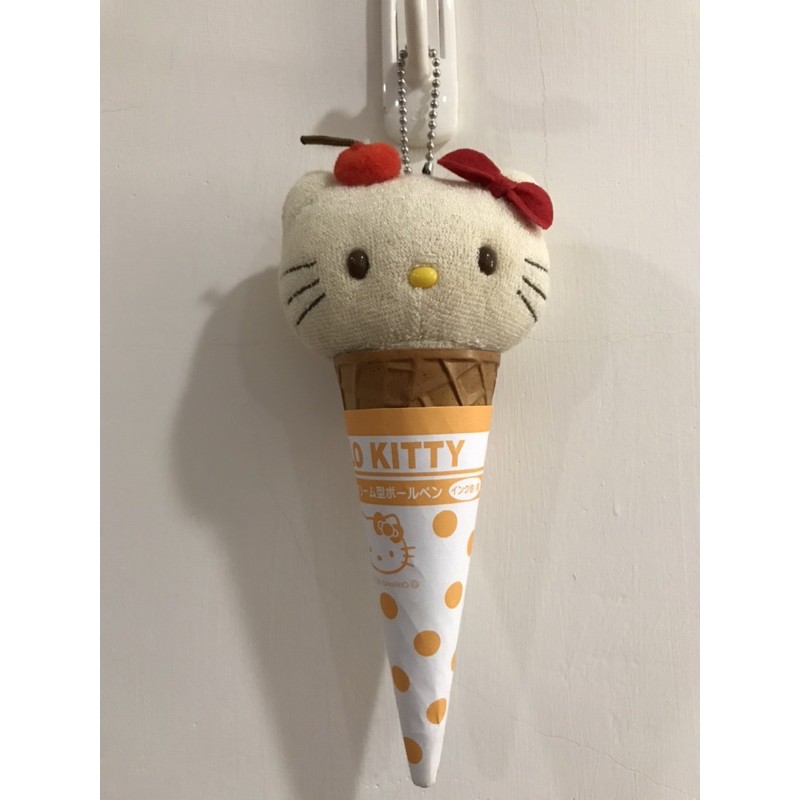 全新 日本 帶回 Hello Kitty 凱蒂 貓 三麗鷗 冰淇淋 甜筒 造型 原子筆 筆