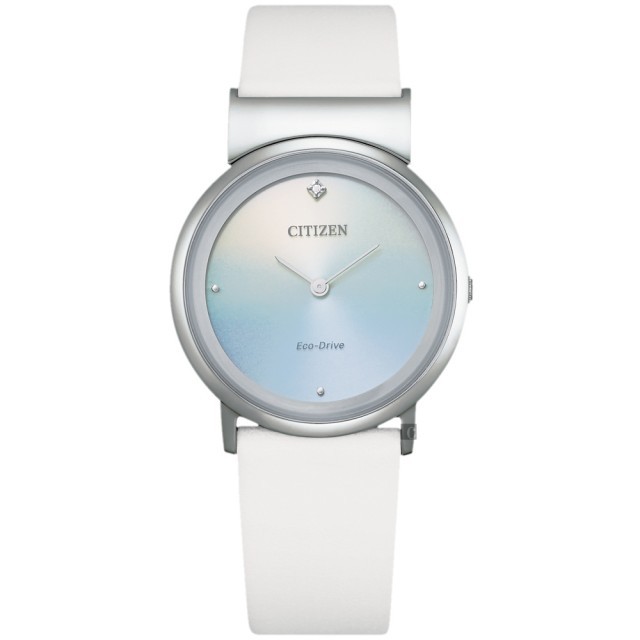 【聊聊私訊甜甜價】CITIZEN星辰錶 L系列 EG7070-14A 超薄鈦金屬光動能簡約女錶/藍 31mm
