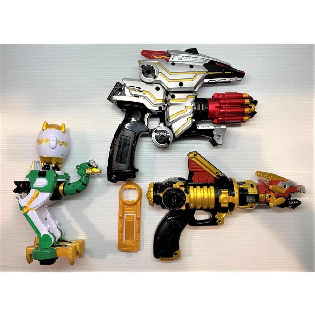 Bandai萬代 天裝戰隊 護星槍+獅子雷射劍槍+天裝合體 武裝 鴕鳥 (二手出清)