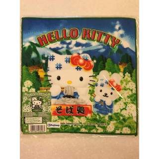 Hello Kitty 小方巾/小毛巾 (日本製) 蕎麥麵そば