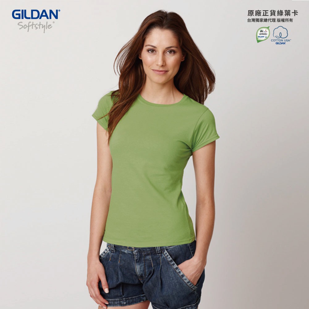 【官方直送】Gildan   吉爾登     64000L  美規彈性修身女T恤     美國進口