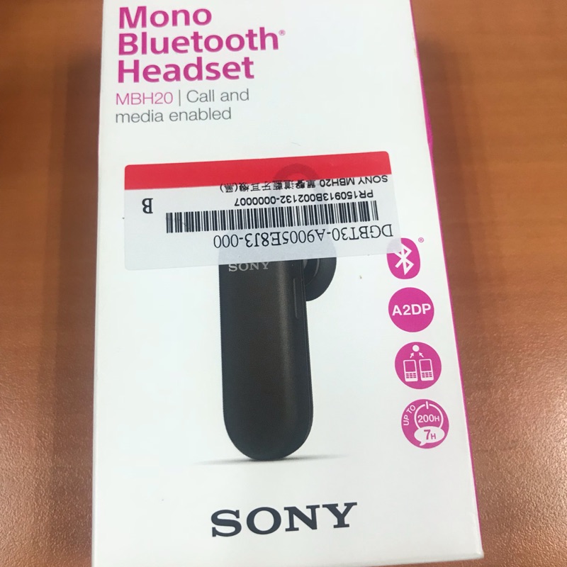 Sony單聲道藍牙耳機 MBH20