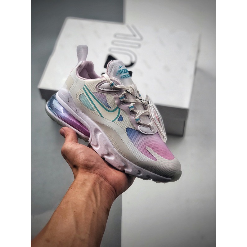 air max 270 white and light blue