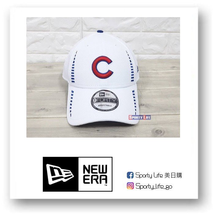 【SL美日購】NEW ERA MLB SPEED CAP 芝加哥小熊 棒球帽 可調式帽子 魔鬼氈 刺繡 大聯盟 白色