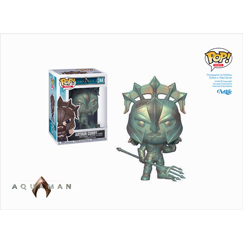 Artlife ㊁ FUNKO POP DC MOVIES AQUAMAN 水行俠 ARTHUR CURRY 限定 古銅