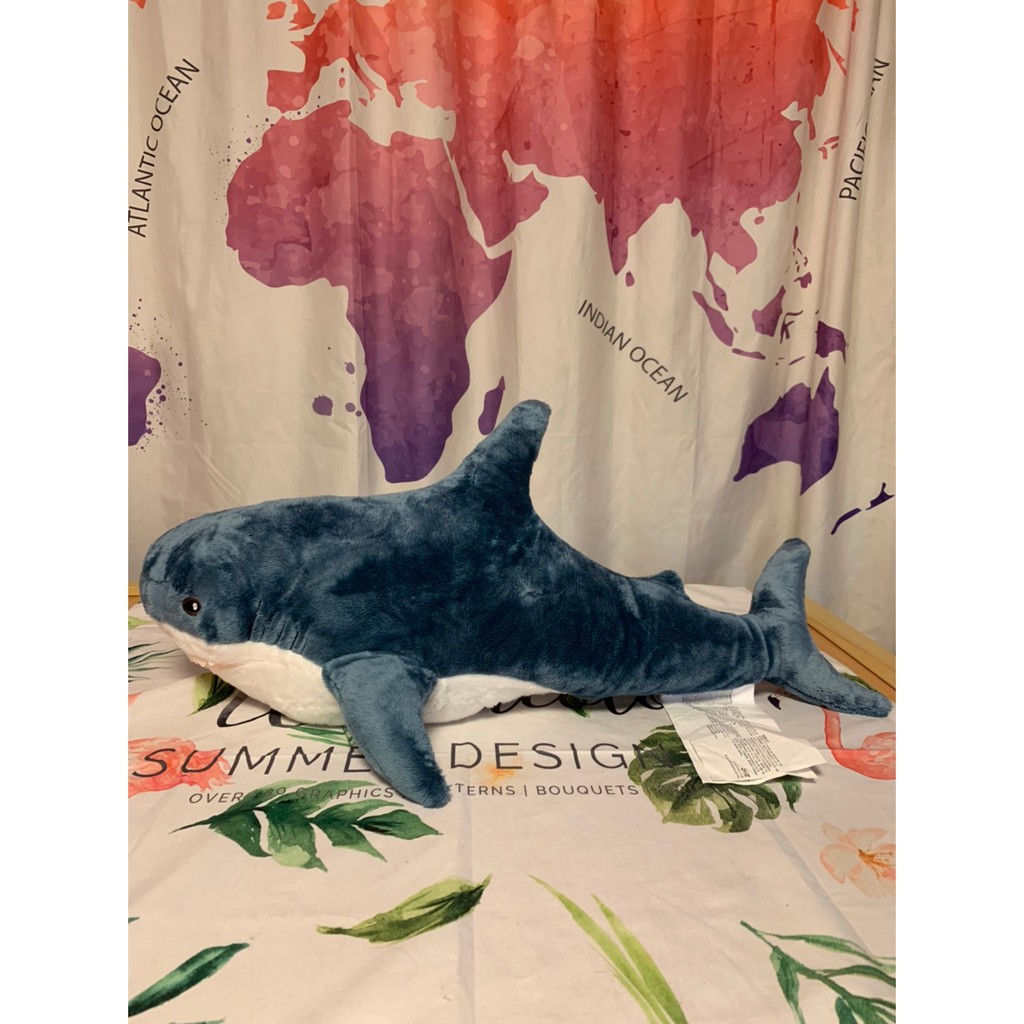 【ikea系列】正版特惠促銷🚀🚀✨宜家IKEA正品60公分 布羅艾大鯊魚公仔 毛絨玩具玩偶 鯊魚寶寶大抱枕