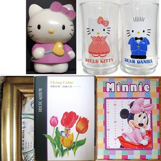 HELLO KITTY 玻璃杯 對杯 水杯、3x5米妮相簿、4x6相簿