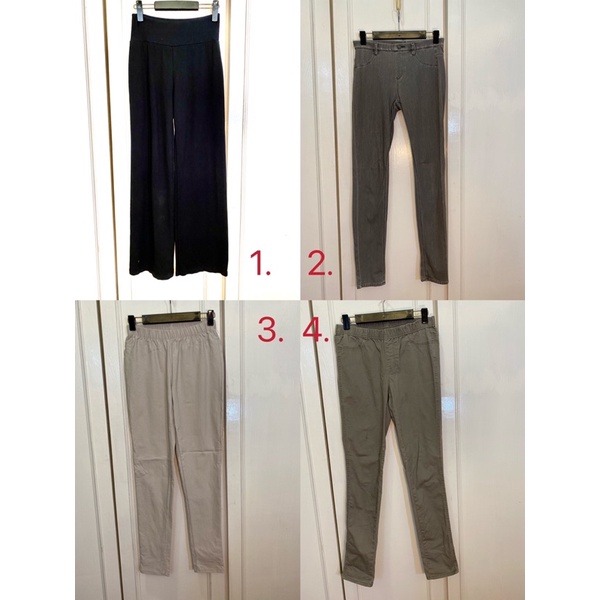 ZARA/Lativ/Uniqlo/H&amp;M顯瘦窄管褲/闊腿棉褲/牛仔寬褲