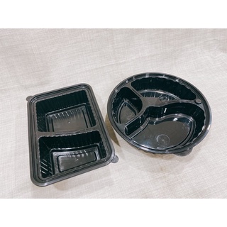 《茉莉餐具》🔥可微波便當盒🔥可微波 PP 耐熱 方型 圓形 雙格 三格 免洗餐具 外帶餐具 免洗耗材 便當盒