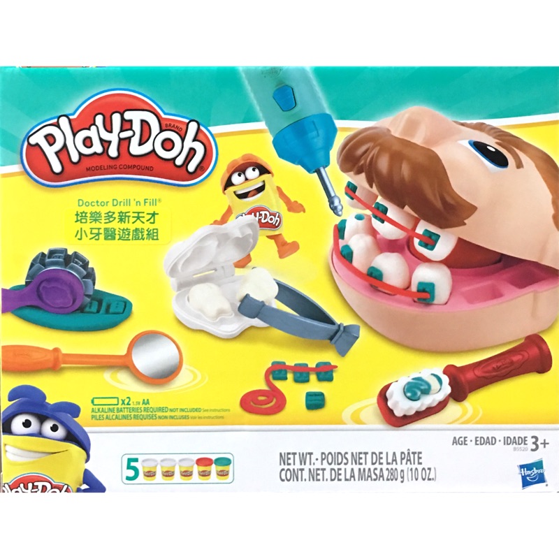 培樂多Play-Doh 60周年 創意DIY黏土 天才小牙醫遊戲組