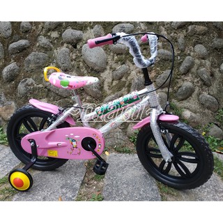 小朋友腳踏車♡曼尼♡ 腳踏車 童車 兒童自行車 16吋 ~小熊~ 台灣製 兒童 非打氣款 簡配款 粉