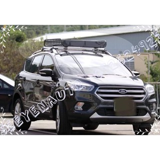 FORD KUGA車款鋁合金夾式車頂行李架橫桿 6606~ M.I.T ARTC認證...燻黑色
