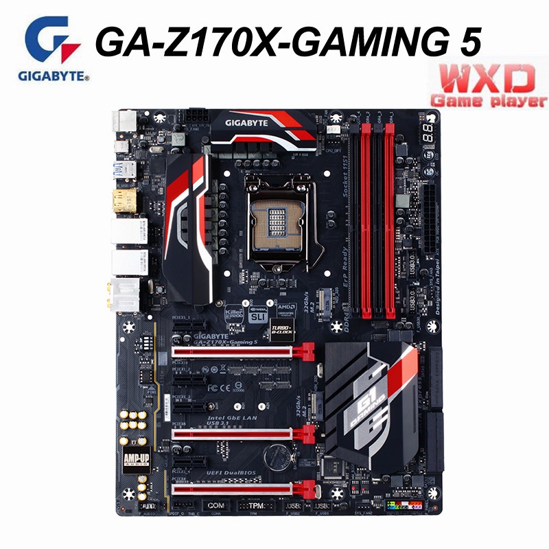 適用於技嘉 GA-Z170X-GAMING 7 二手主板 Z170 插槽 LG 1 DDR4 支持 I7 6700K