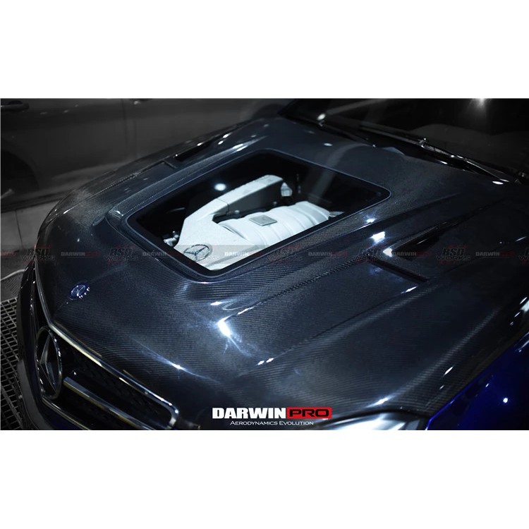 【M.GARAGE】Benz A45 W176 碳纖維 透明 玻璃 引擎蓋 改裝 套件