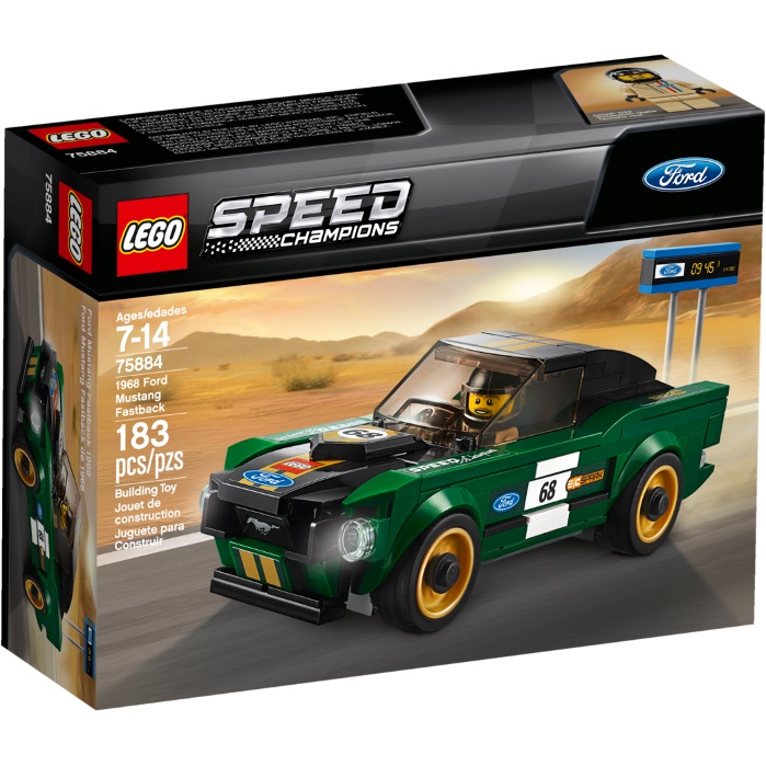 Lego speed系列 福特野馬1968 Ford Mustang Fastback 75884